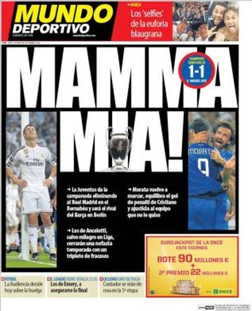 Portadas de la prensa deportiva