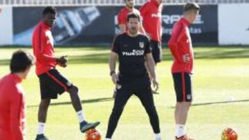 Entrenamiento del Atlético.