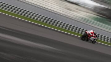 Jorge Lorenzo con la Ducati en el test de Sepang.