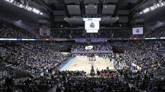 Lleno en el Wizink Center en un partido de Euroliga del Real Madrid.