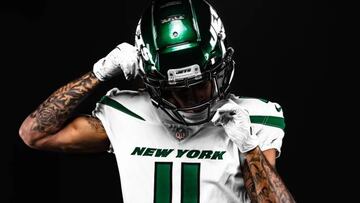 Uniforme de visitante de los Jets.