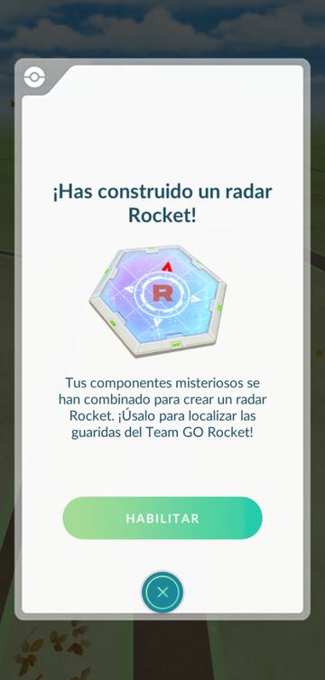 pokemon go radar rocket como se consigue