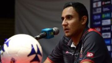 Keylor Navas durante la rueda de prensa previa al Holanda-Costa Rica