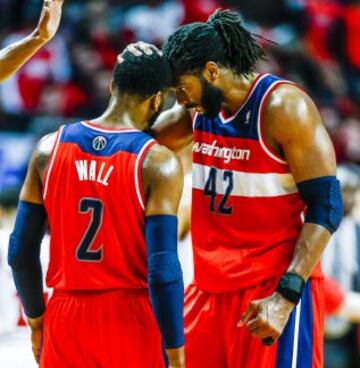 Wall y Nené, estrellas de los Wizards.