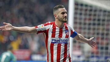 Alegr&iacute;a de Koke tras marcar el 2-1 en el Atl&eacute;tico-Villarreal: su regreso lo ha cambiado todo. 