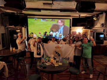 Así celebraron las peñas del Real Madrid el título de Liga