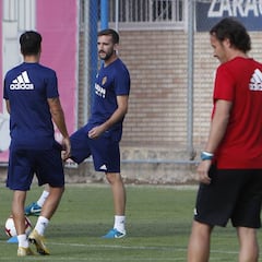 Eguaras ya se ejercita junto al resto de sus compañeros