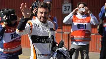 March 10th 2017, Circuit de Barcelona-Catalunya, Barcelona, Spain, Formula 1 winter testing session 2 day 4;  Fernando Alonso - McLaren Honda MCL32  (Photo by Octane/Action Plus via Getty Images)
 PUBLICADA 31/03/17 NA MA29 4COL