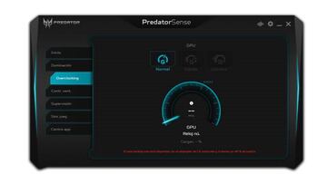 Controla el nivel de overclocking