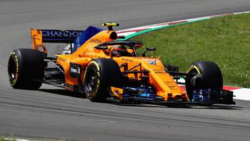 Stoffel Vandoorne (McLaren) en el GP de España 2018 de F1.