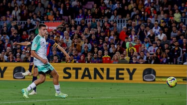 Jordi Alba, tras un gran zurdazo, anotó el primer, y a la postre último, gol del partido.