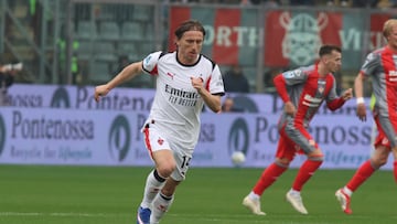 Cremona (Italy), 01/03/2026.- AC Milan's Luka Modric in action during the Italian Serie A soccer match between US Cremonese and AC Milan at the Giovanni Zini stadium in Cremona, Italy, 01 March 2026. (Italia) EFE/EPA/DAVIDE CASETINI