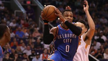 Russell Westbrook, durante el partido contra los Phoenix Suns.