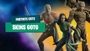 fortnite guardianes de la galaxia marvel nuevas skins groot drax mantis