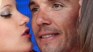 <b>CUARTO DÍA. </b>Purito recibió otra vez la maglia rosa en el podio.