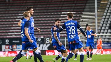 Dani Ram&iacute;rez celebra uno de sus goles en la fase previa de la Europa League.