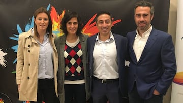De izquierda a derecha Adriana Martín, Montse Tomé. Antonio Contreras y Jorge Vilda.
