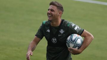 Joaquín, en un entrenamiento.