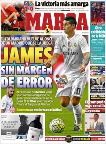 Portadas de la prensa mundial