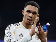 The right-back spoke to English TV after beating Manchester City in the Champions League.