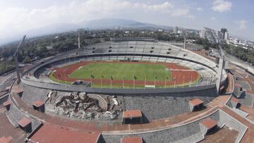 Estadio Olpimpico Universitario visto desde el aire