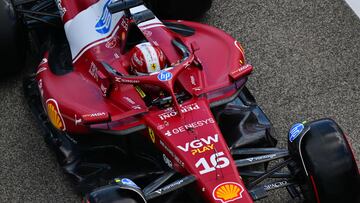 Charles Leclerc con el Ferrari durante el GP de Emilia Romaña de Fórmula 1.