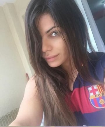 Suzy Cortez la guapa brasileña que rindió tributo a Messi