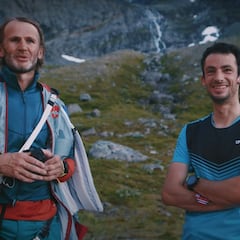 Kilian Jornet se enfrenta a un hombre pájaro para subir y bajar una montaña