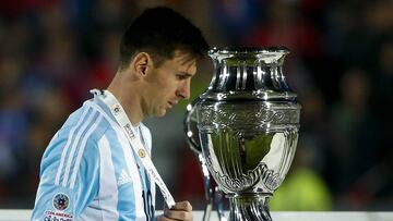 Lionel Messi en la final de la Copa Am&eacute;rica 2015