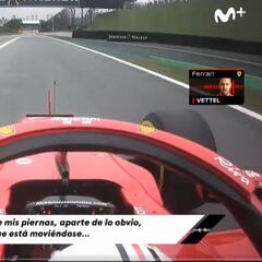 Vettel, por radio: "Hay algo entre mis piernas... aparte de lo obvio"