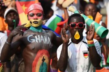 Seguidores en el Ghana-Argelia.