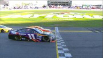 Incre&iacute;ble final que dio el triunfo a Hamlin sobre Truex Jr.