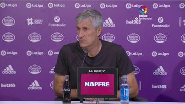 Setién: "Messi también tiene que descansar seguramente"