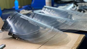 Las pantallas protectoras de NZI Helmets.