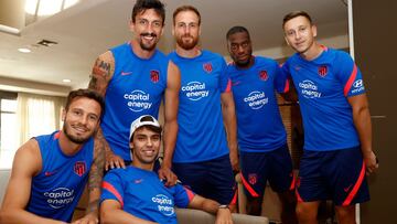 João Félix, de visita con la plantilla del Atlético.