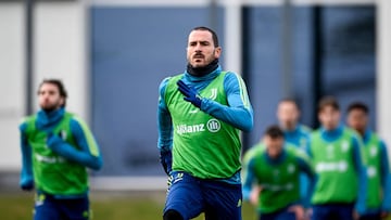 TURIN, ITALY - DECEMBER 13: Leonardo Bonucci of Juventus during a training session at JTC on December 13, 2022 in Turin, Italy. (Photo by Daniele Badolato - Juventus FC/Juventus FC via Getty Images)