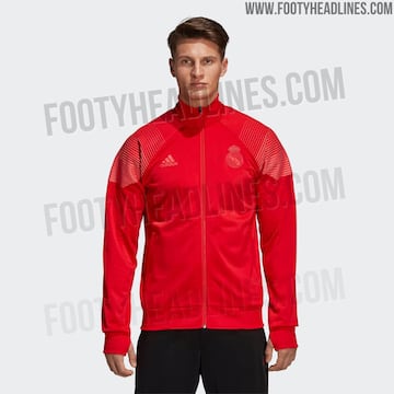 La sudadera Adidas Tango roja que lucirá el Real Madrid durante la temporada 2018-2019.