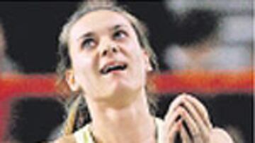 Isinbayeva, ayer en Lievin.