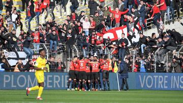 El Rennes, rival del Betis, se impone en su visita al Nantes