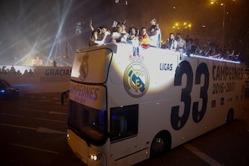 Las imágenes de la celebración del Real Madrid en Cibeles