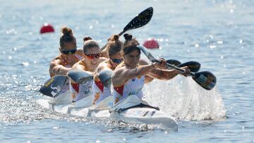 El K4 500, con Sara Ouzande, María Fernández, Carolina García y Teresa Portela.