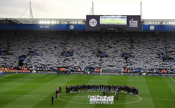 Así fue el emotivo homenaje al dueño del Leicester en el King Power Stadium