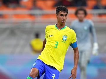 Vitor Reis, capitán de Brasil Sub-17.