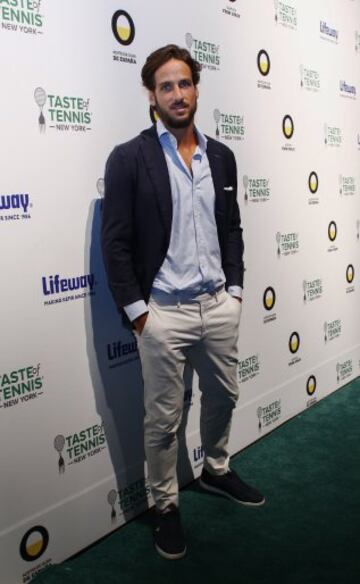 El tenista Español feliciano López asiste al evento culinario "Taste Of Tennis" en Nueva York (EE.UU.)