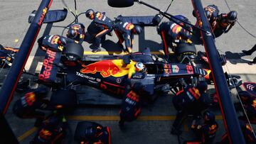 Ricciardo con el Red Bull en el GP de España.