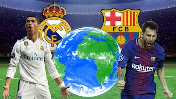 Las plantillas de Real Madrid y Barcelona tienen jugadores de cuatro continentes diferentes.