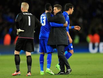 Daniel Amartey and Diego Simeone