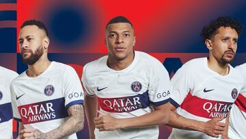 El PSG presenta una camiseta con Mbappé