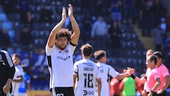 Futbol, Huachipato vs Colo Colo.
Cuarta fecha, campeonato Nacional 2023.
Los jugadores de Colo Colo celebran el triunfo contra Huachipato por primera division realizado en el estadio CAP de Talcahuano, Chile.
01/04/2023
Marco Vazquez/Photosport

Football, Huachipato vs Colo Colo.
4th date, 2023 National Championship.
Colo Colo’s players celebrate their victory against Huachipato’s for first division match held at the CAP stadium in Talcahuano, Chile.
01/04/2023
Marco Vazquez/Photosport