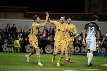 El delantero polaco duplicó la distancia en el marcador tras anotar su primer gol en esta edición de la Copa del Rey.